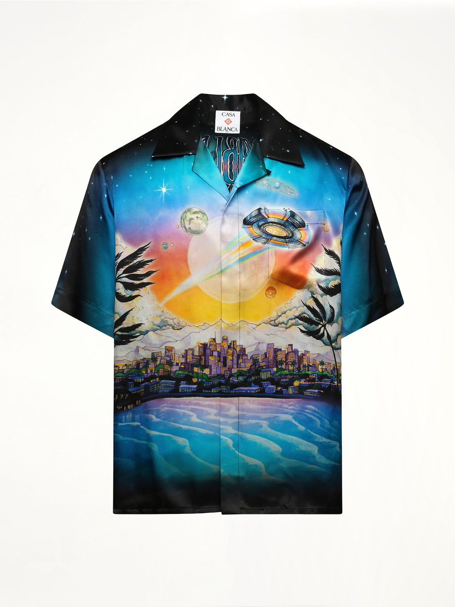 La Premonition Cuban Collar Shirt in Multicolour