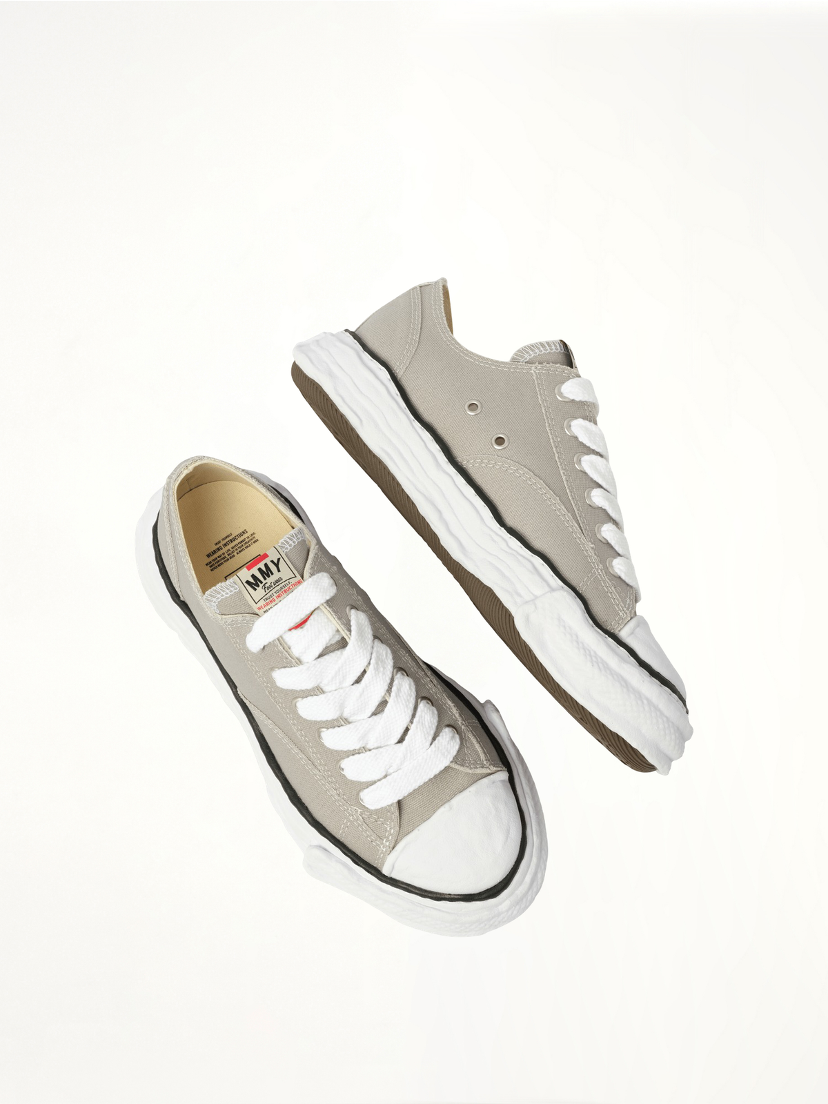Peterson 23 OG Sneaker in Gray Top View | MAISON MIHARA YASUHIRO