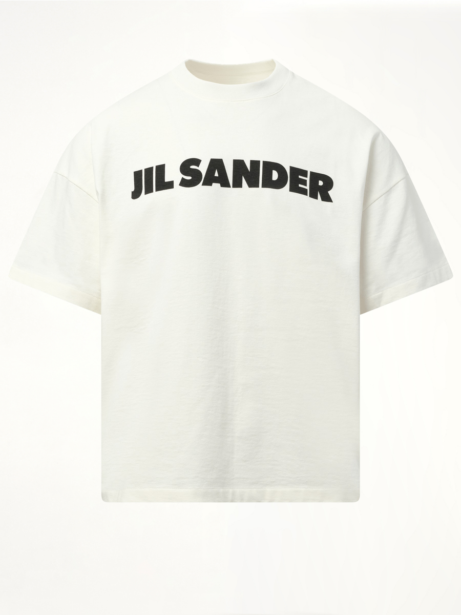 Jil Sander Logo T-Shirt in Porcelain