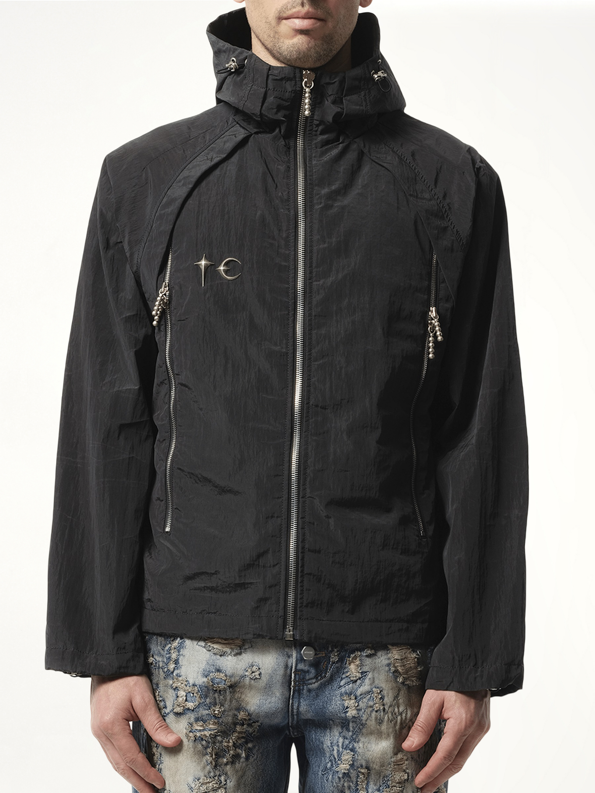 Scarred Wind Soldier Jacket in Black