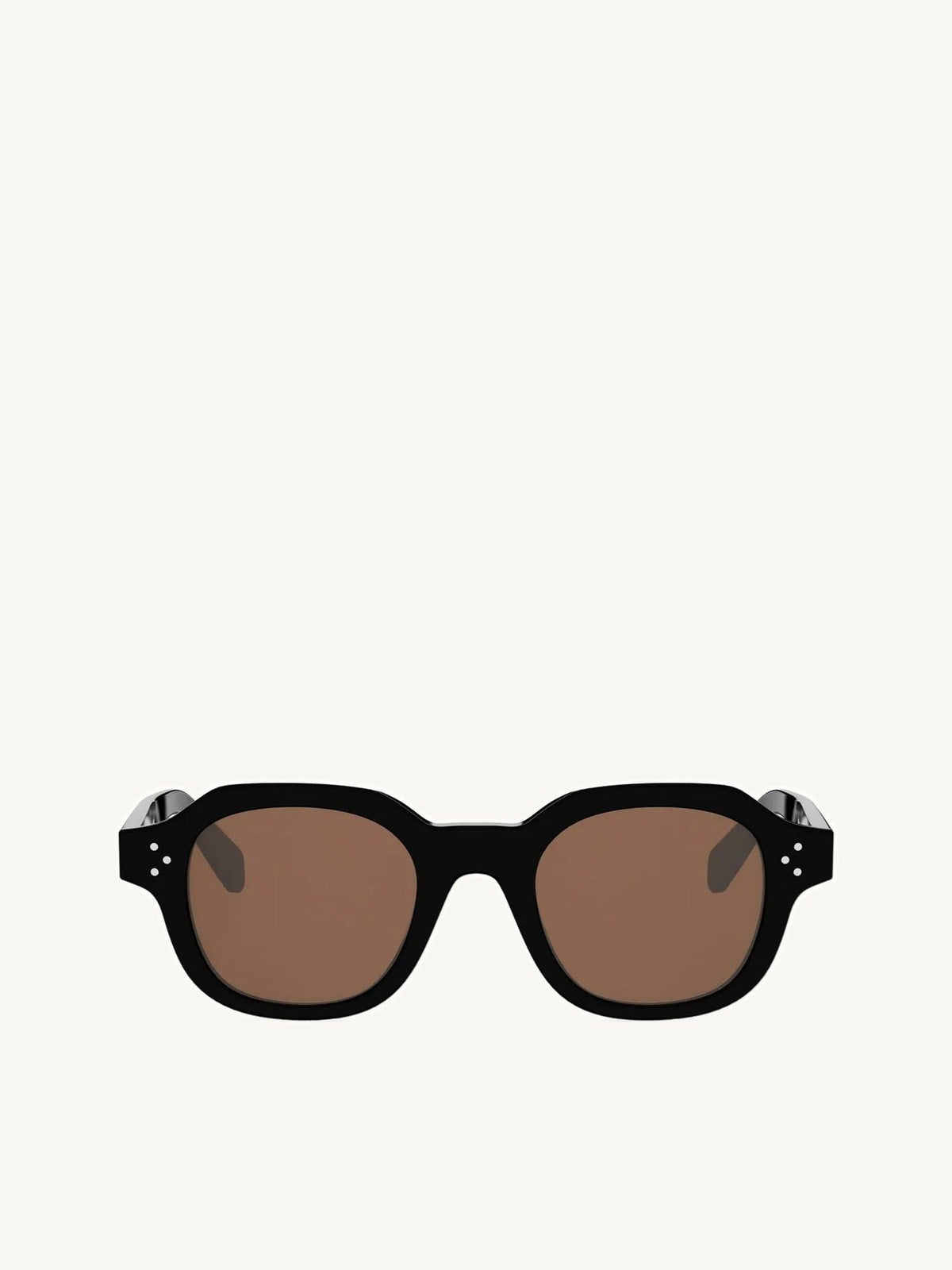 CL40326U Acetate Sunglasses in Shiny Black/Brown