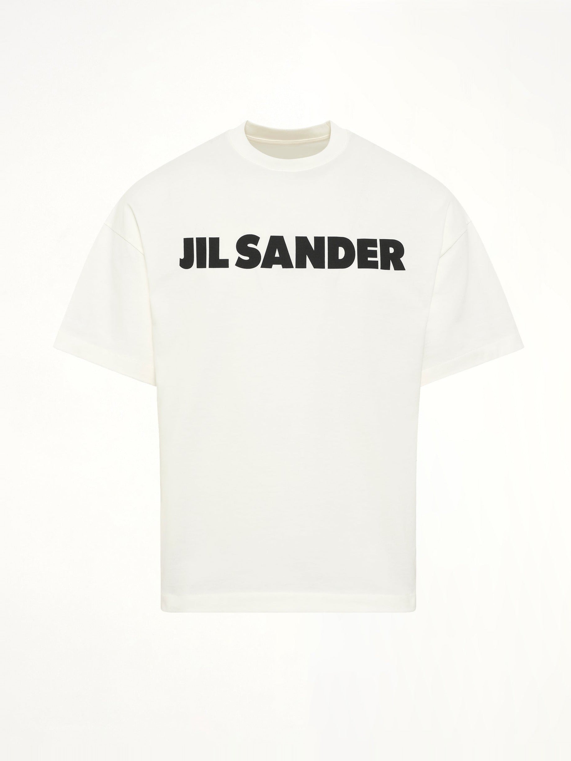 Crewneck Logo T-Shirt in Porcelain