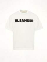 Crewneck Logo T-Shirt in Porcelain