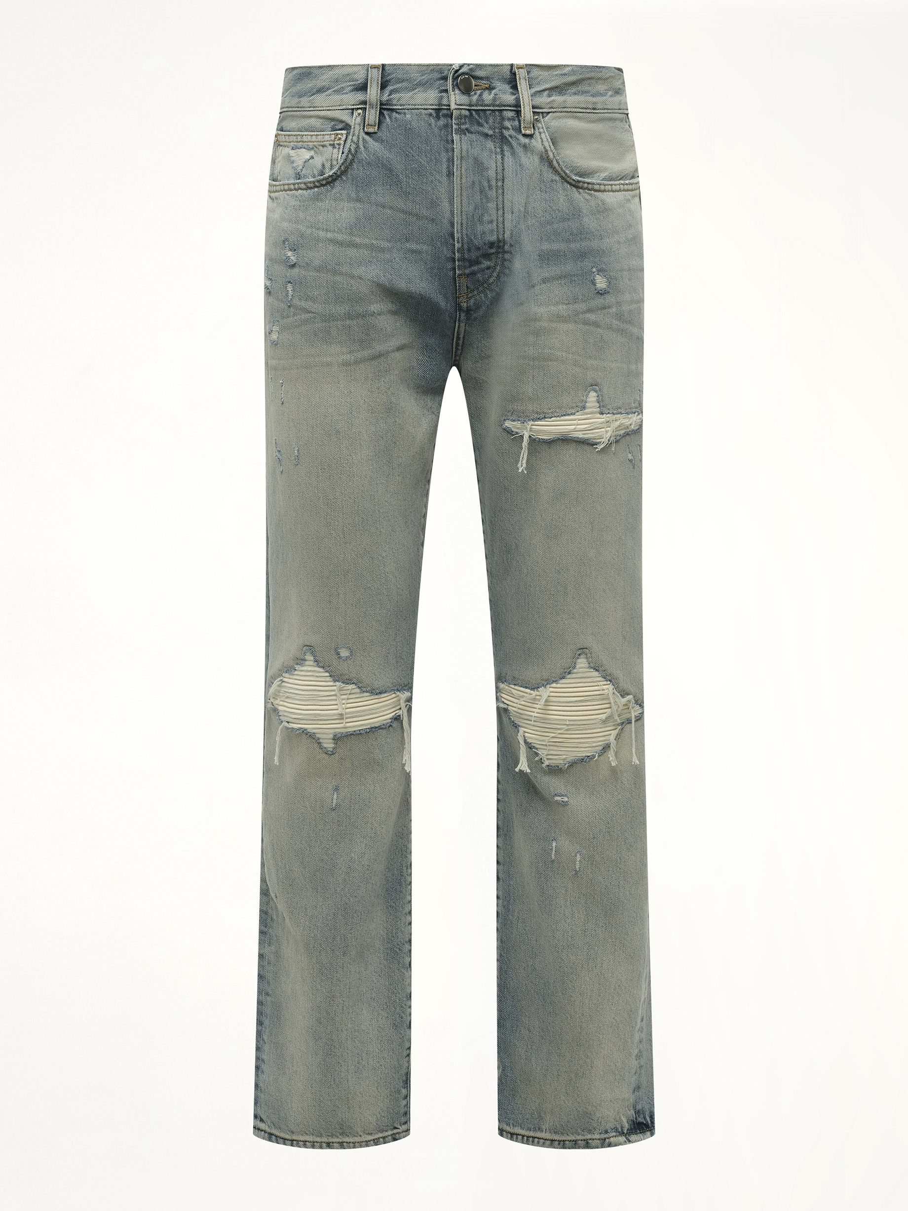 Suede Straight MX1 Jeans in Antique Indigo