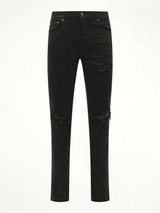 Waxed MX1 Jeans in Black Wax