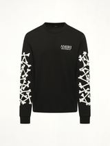 Bones Stacked L/S T-Shirt in Black