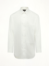 Sporty Cotton Shirt in White