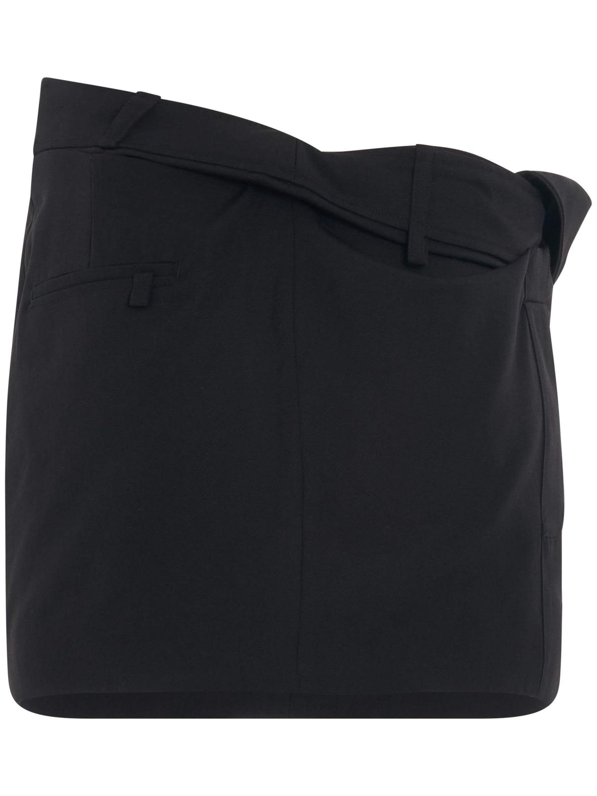 Bahia Twist Mini Skirt in Black
