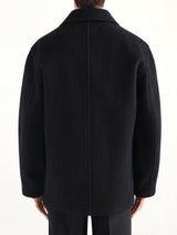 Short DB Coat in Black