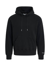 "Simple" Print Hoodie in Black