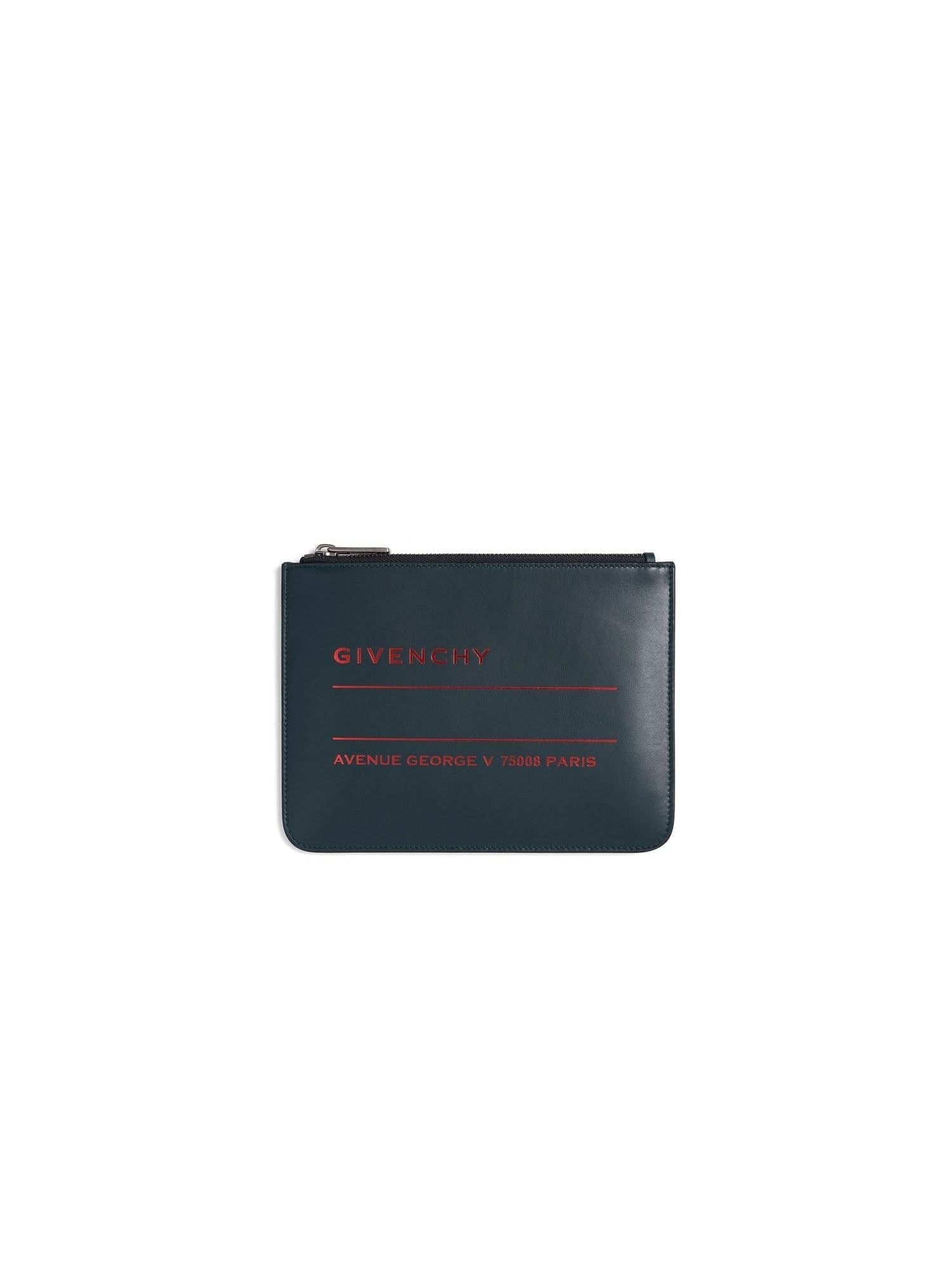 Medium Zip Pouch in Oil Blue