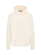 Typo Logo Hoodie in Light Beige