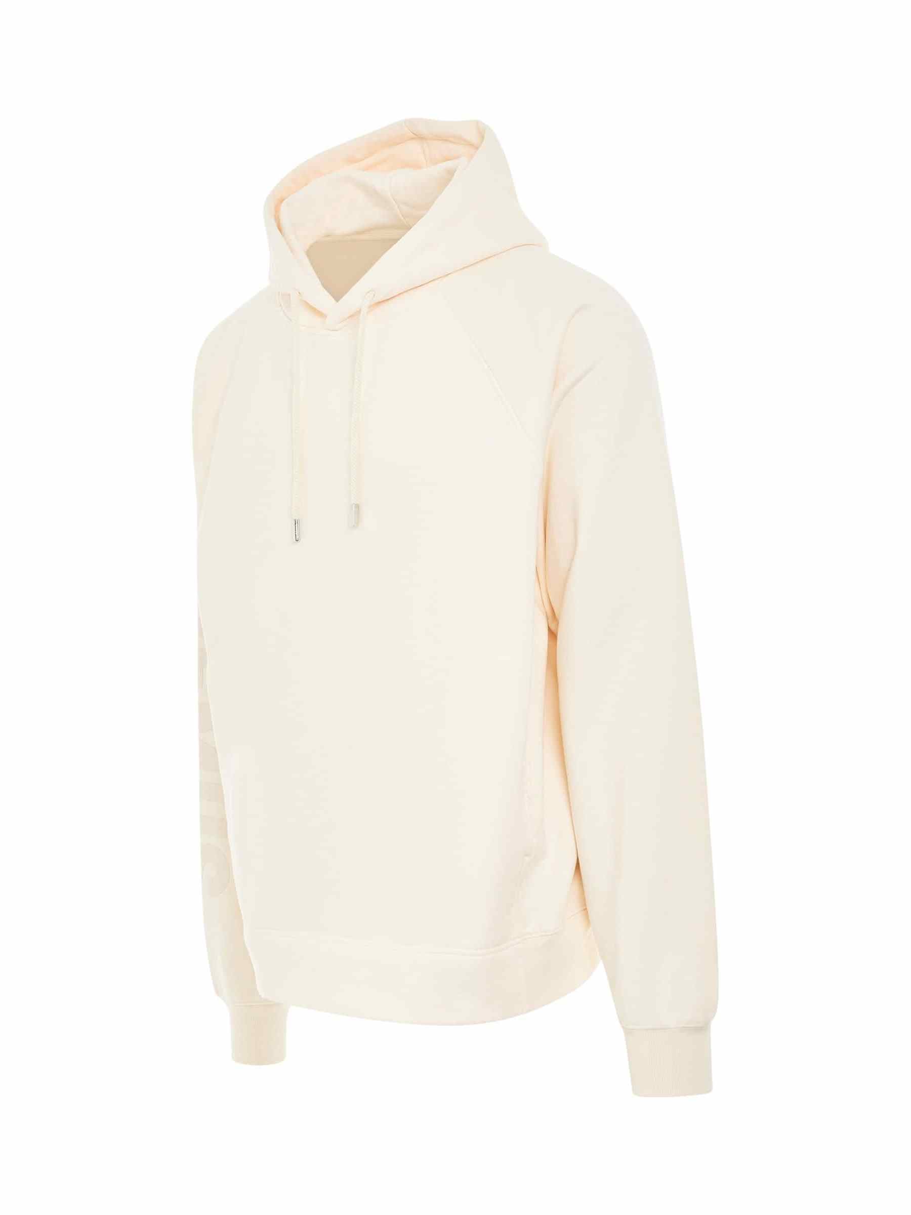 Typo Logo Hoodie in Light Beige