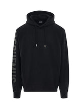 Typo Logo Hoodie in Black
