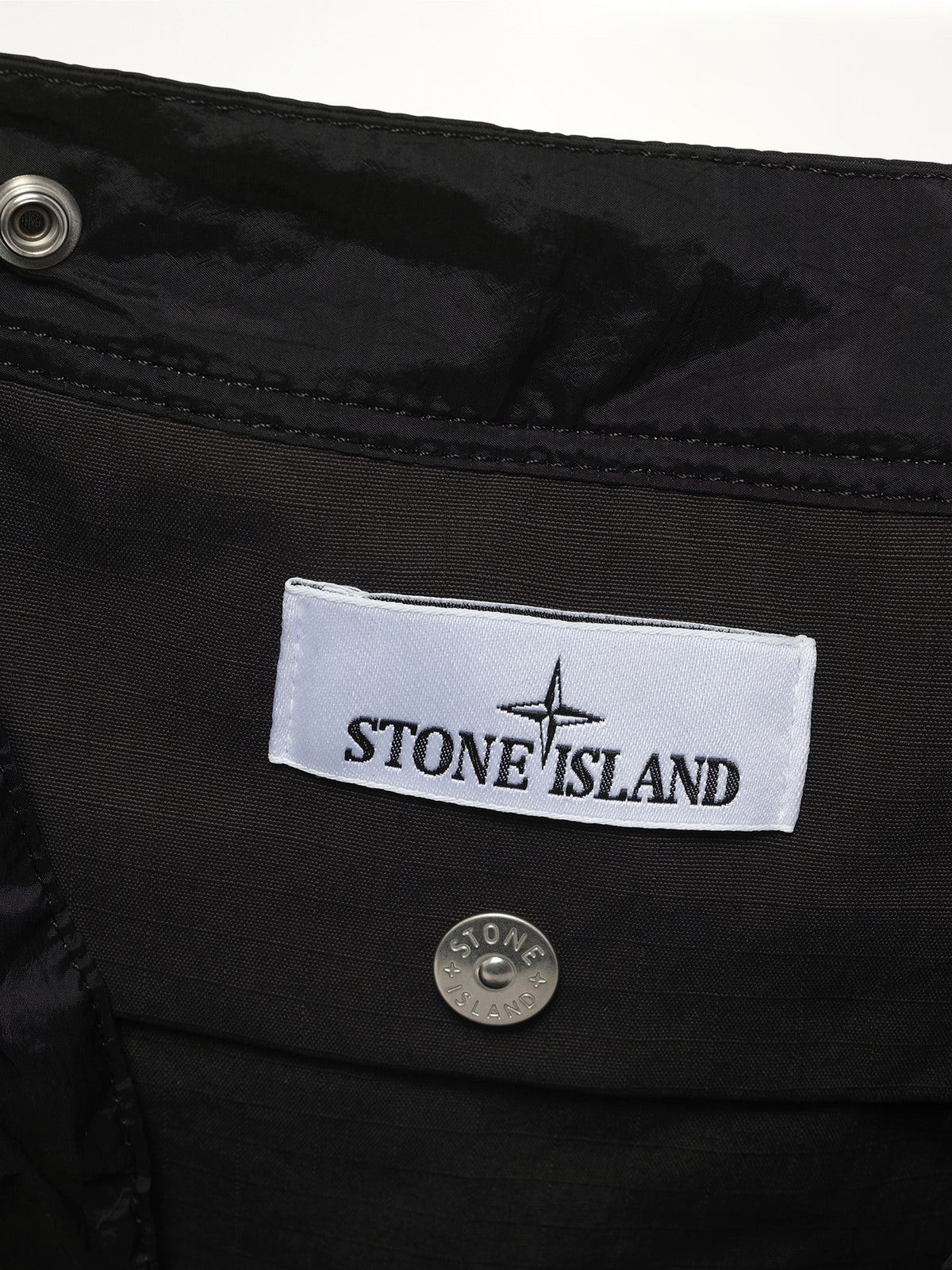 920001 Coated Nylon Tote Bag in Black