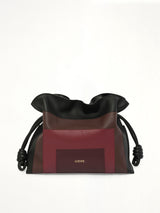 Flamenco Clutch Square in Black/Burgundy