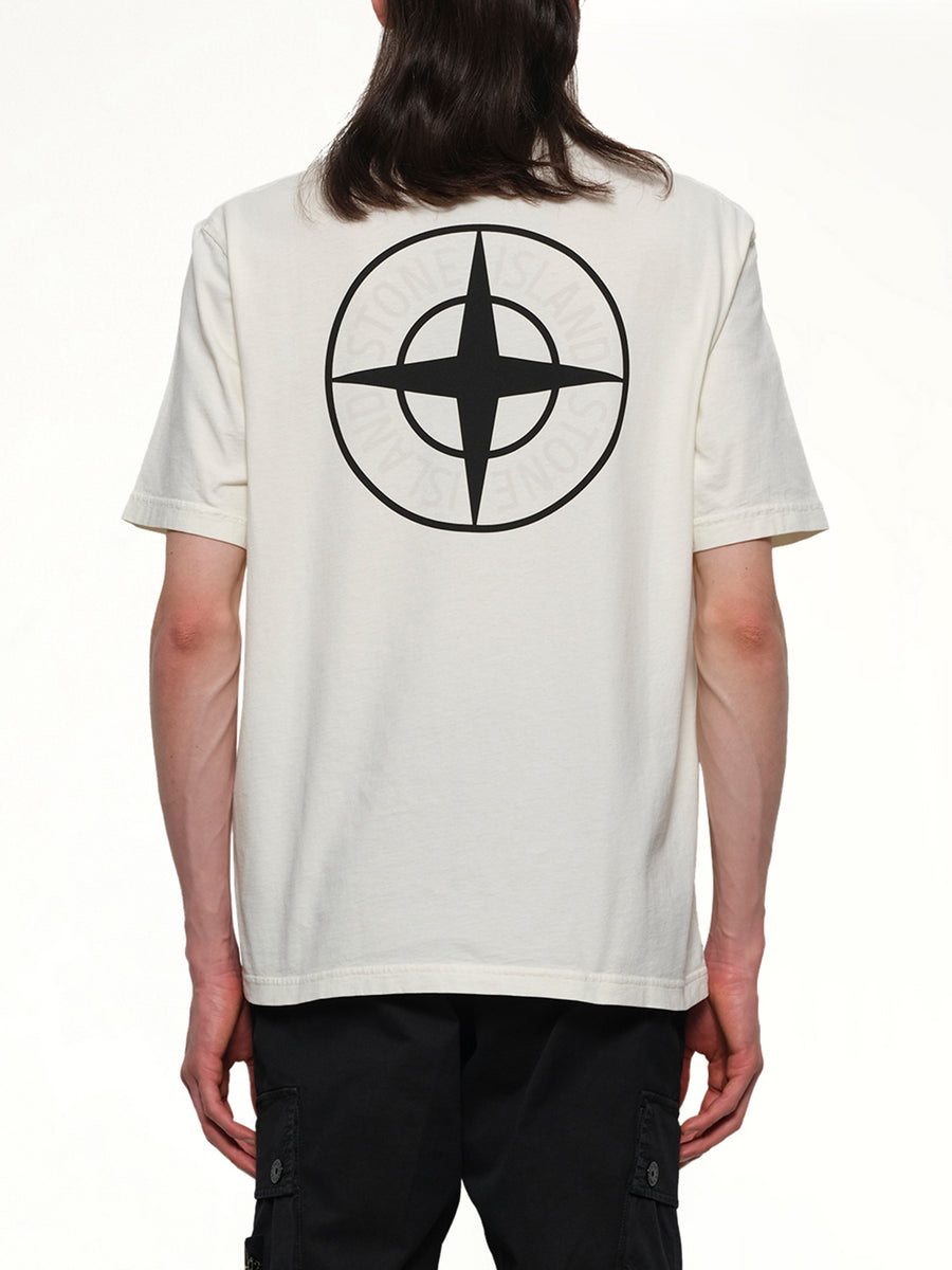 210003 02 Industrial Logos S/S T-Shirt in Ivory
