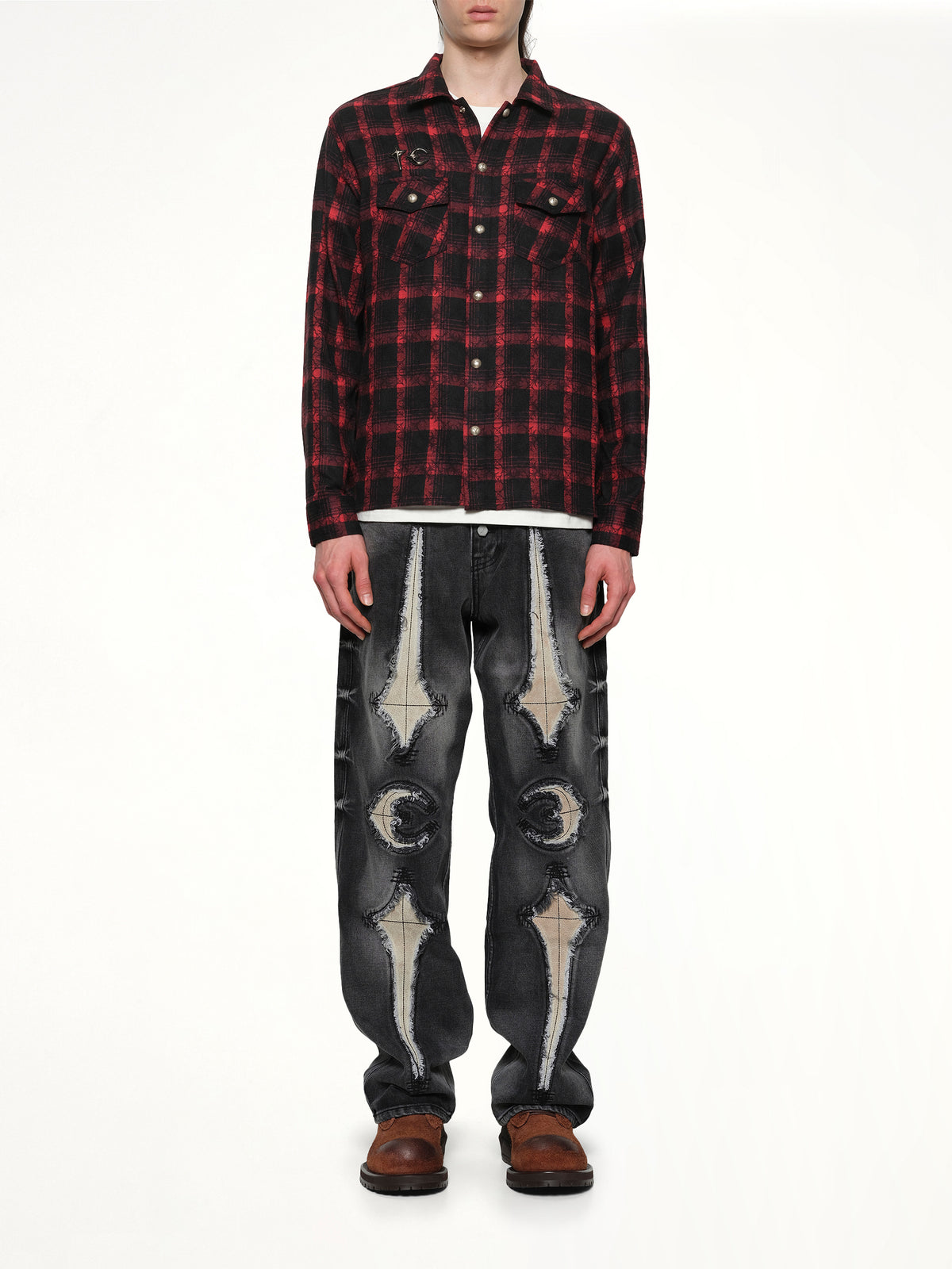TC All Over Pattern Shirt in Red