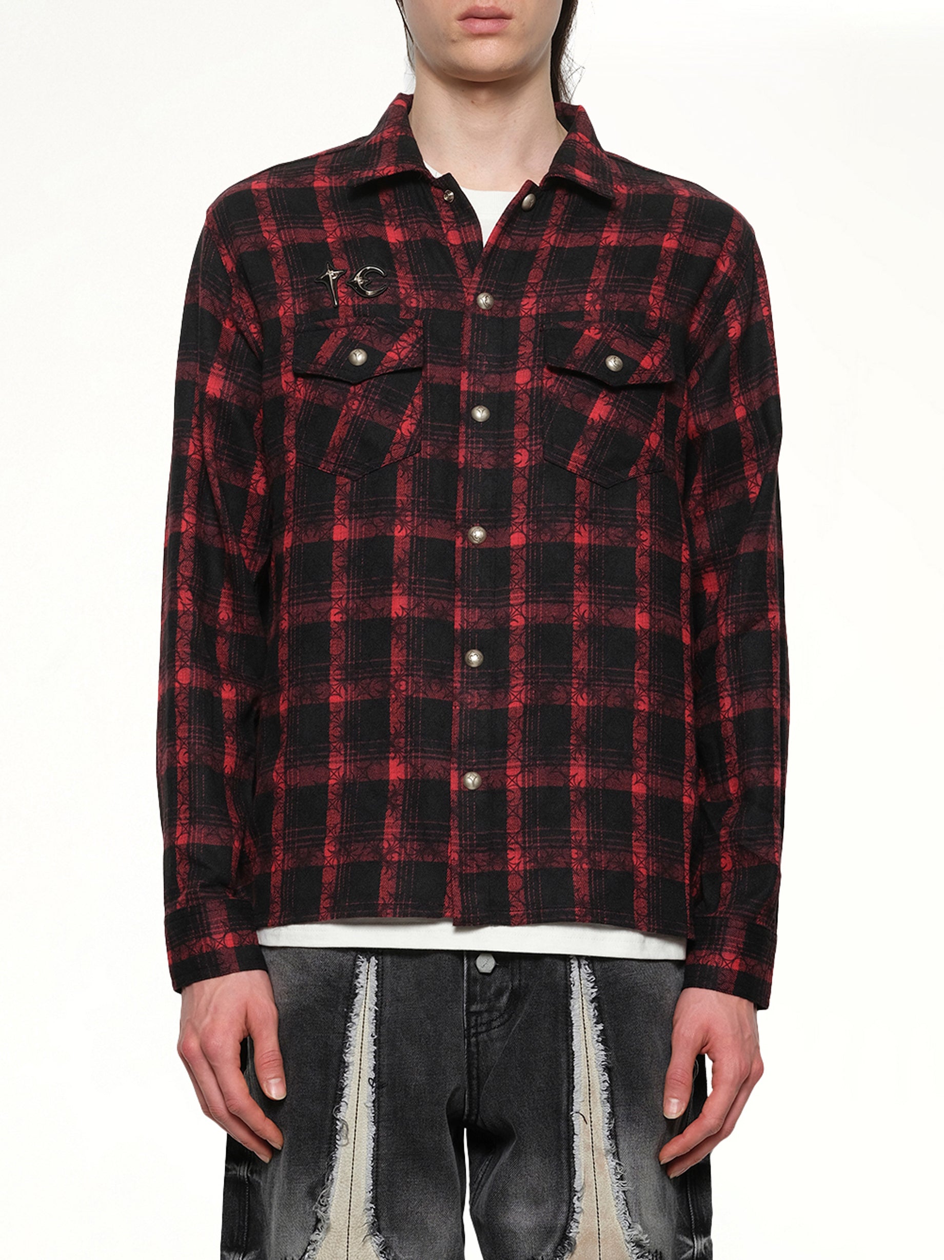 TC All Over Pattern Shirt in Red