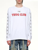 TC Pattern Long-Sleeve in White