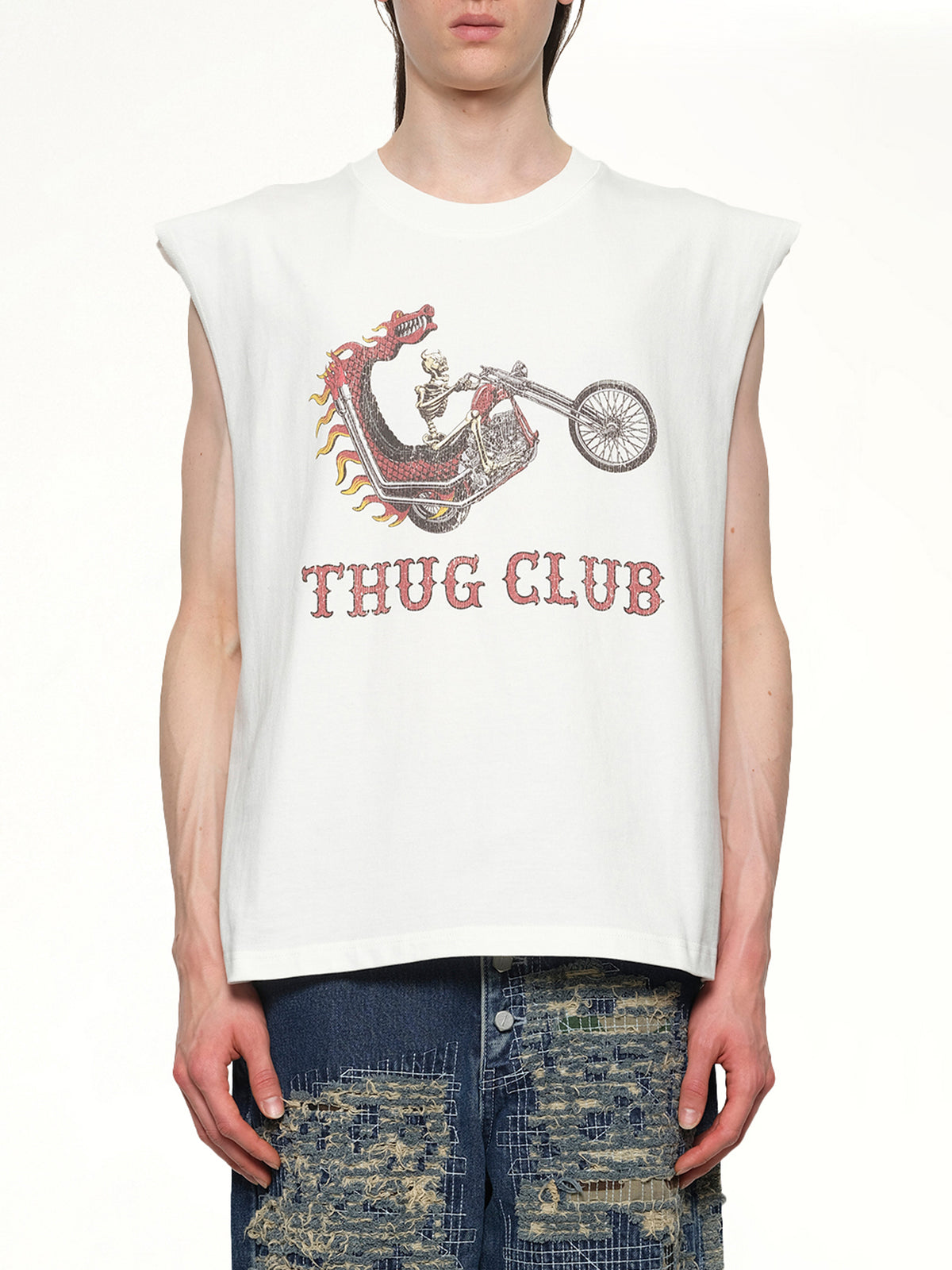 Dragon Chopper Sleeveless in White
