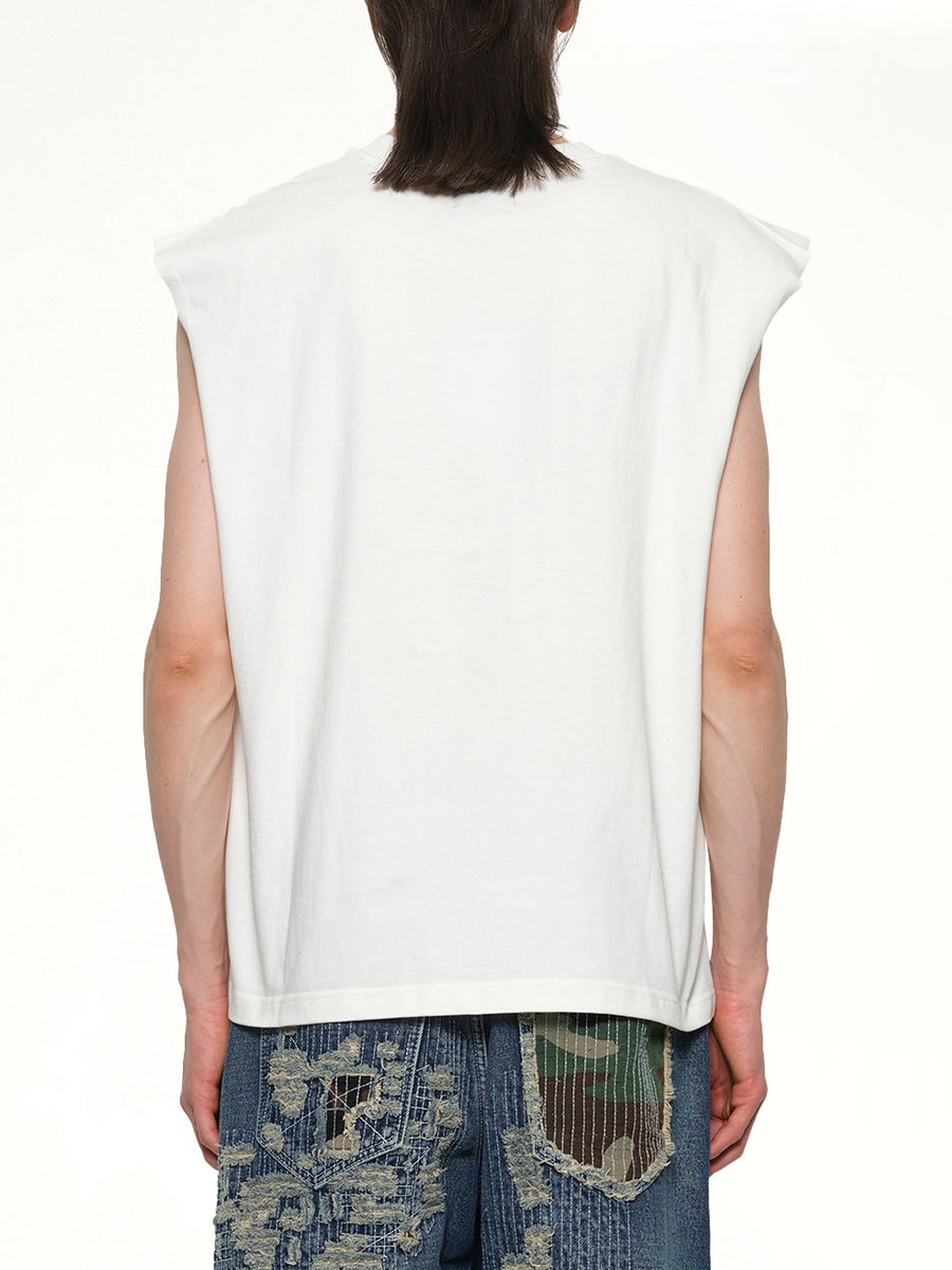 Dragon Chopper Sleeveless in White