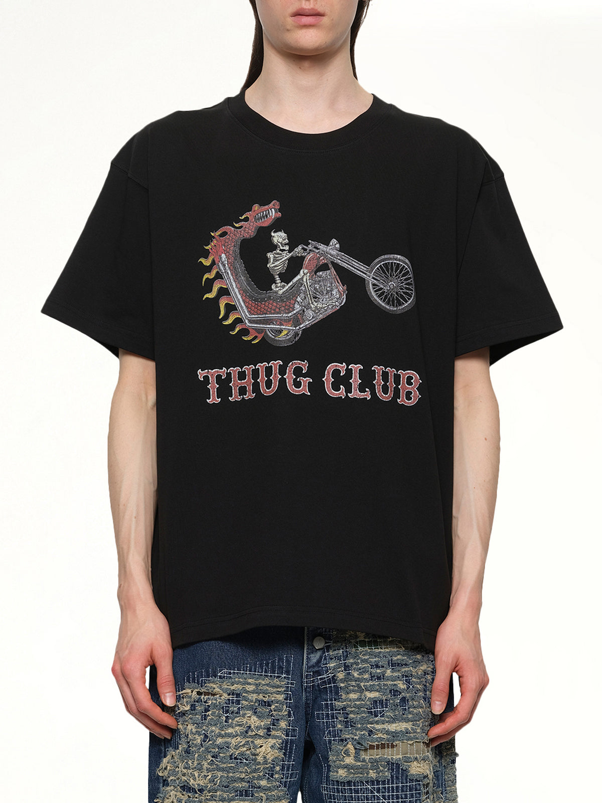 Dragon Chopper T-Shirt in Black