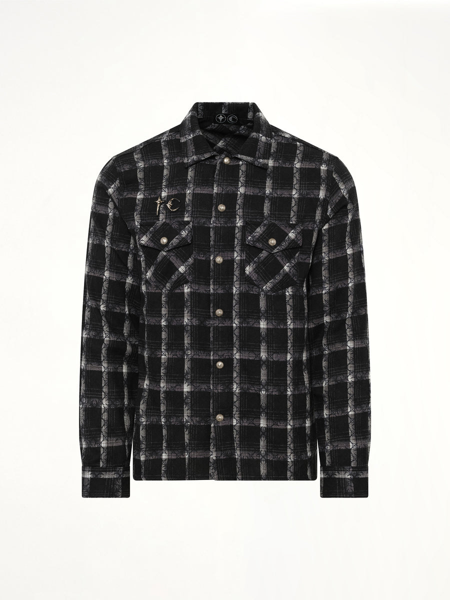 TC All Over Pattern Shirt in Black