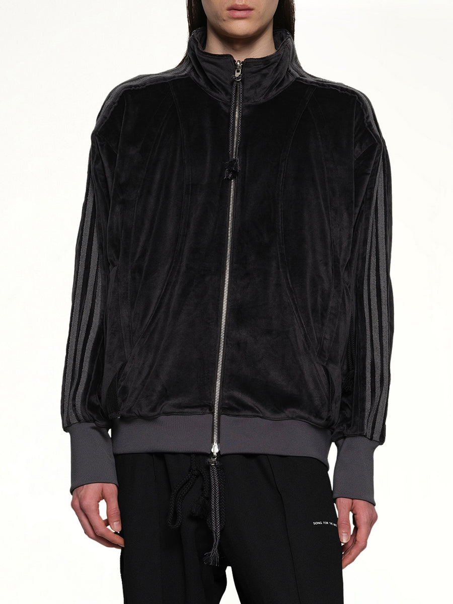 Velvet Tracktop in Black