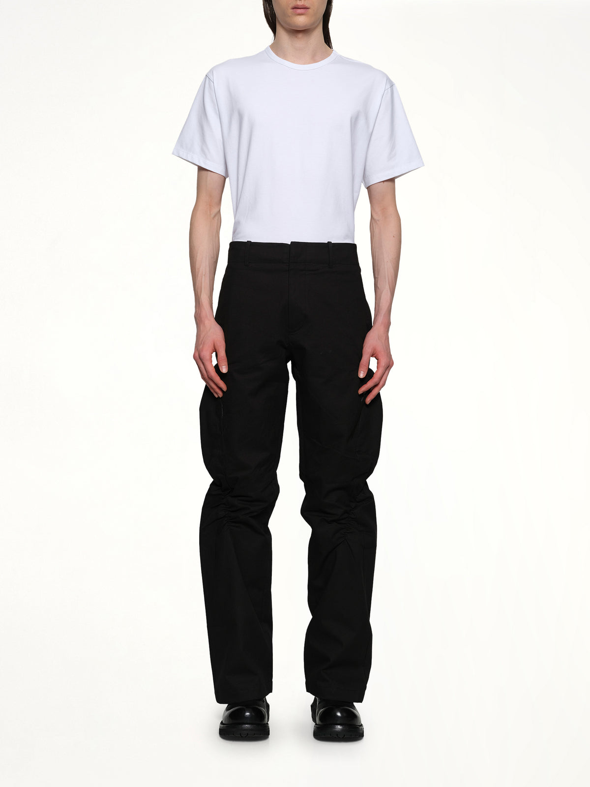 Shirring Pants in Black