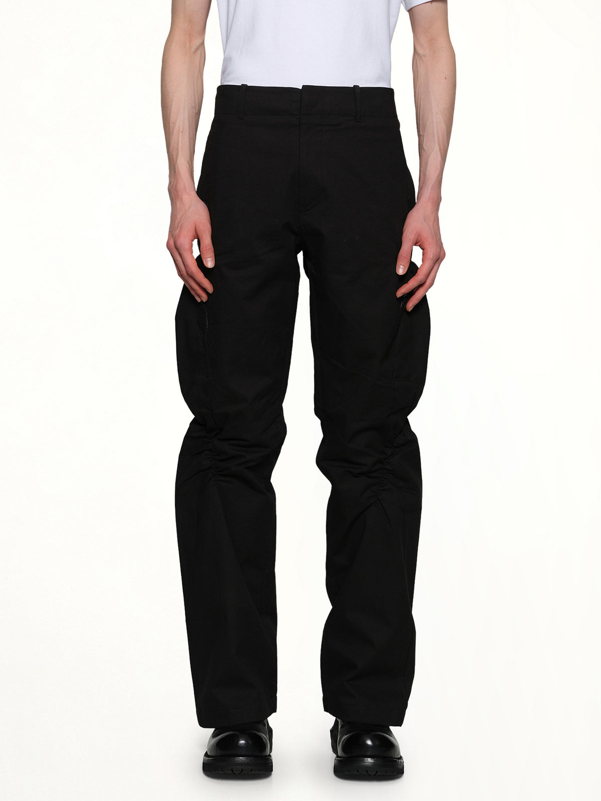 Shirring Pants in Black