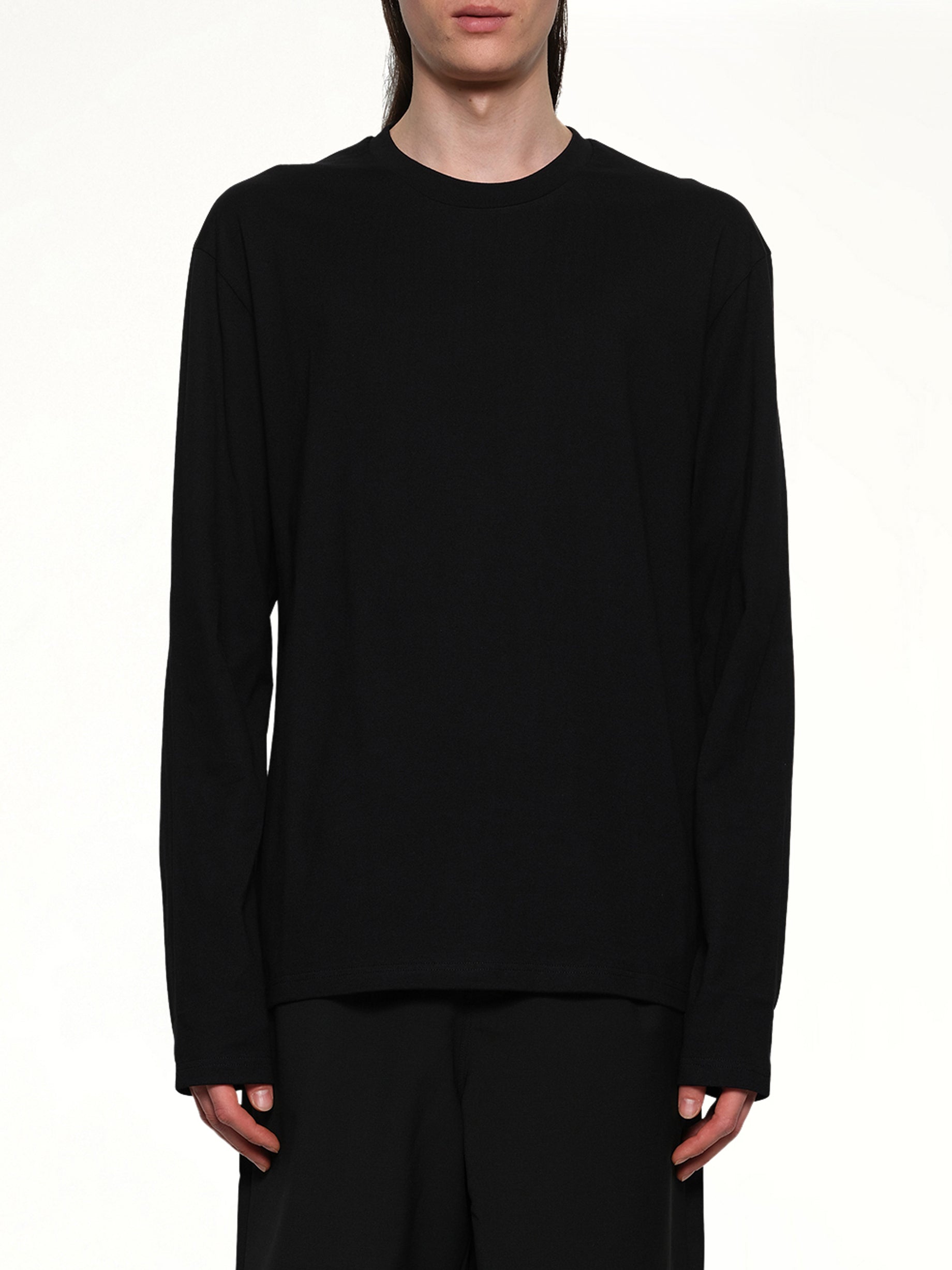 Long Sleeve Logo T-Shirt in Black