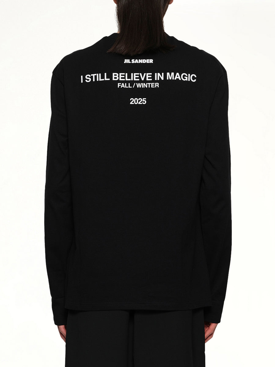 Long Sleeve Logo T-Shirt in Black