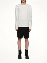 Long Sleeve Logo T-Shirt in Coconut