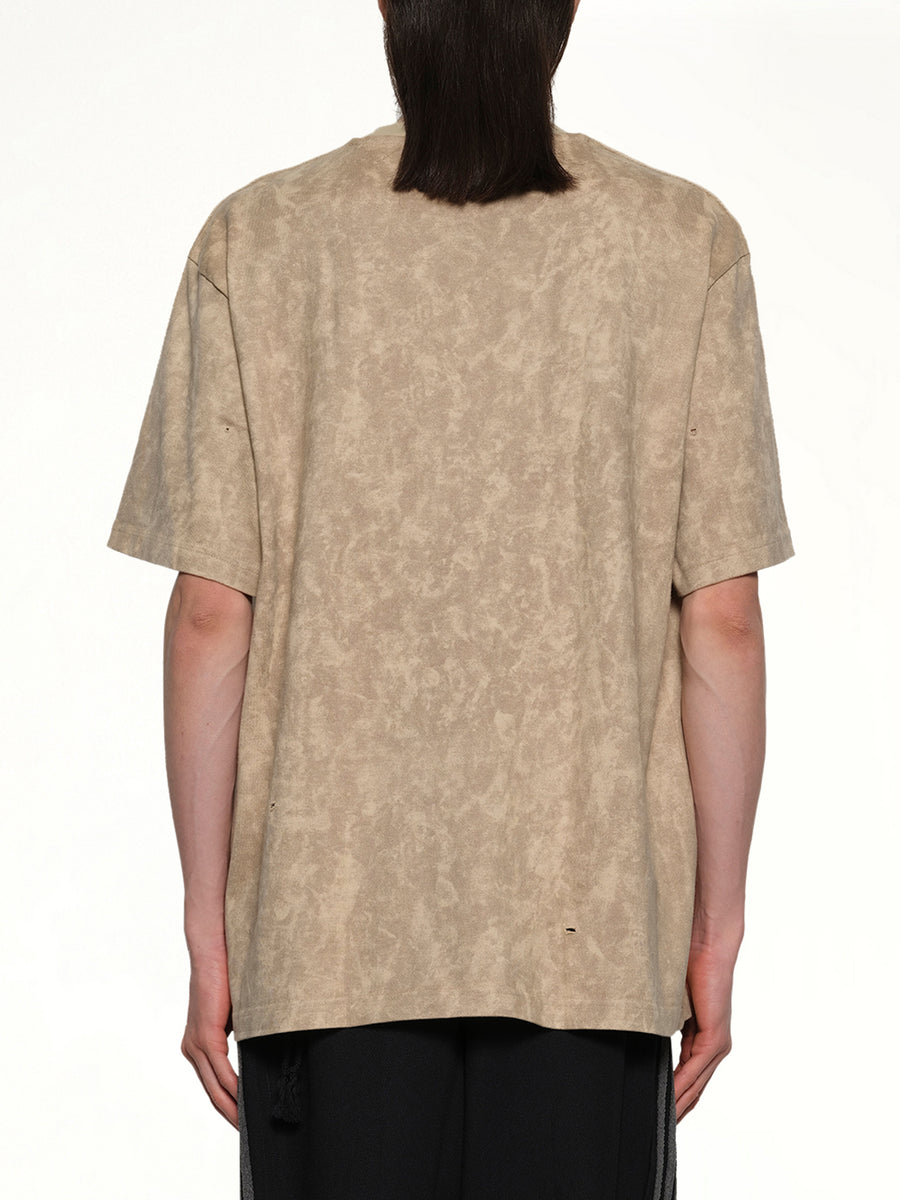 Bleaching Effect T-Shirt in Clay/Savannah