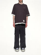 Triple Layered T-Shirt in Black