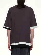 Triple Layered T-Shirt in Black
