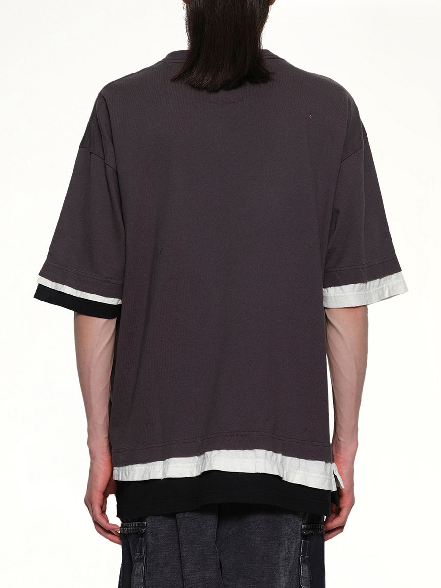 Triple Layered T-Shirt in Black