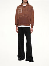 Sun Faded Hoodie in Brown