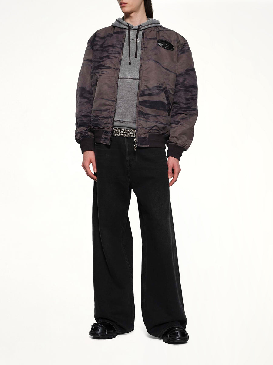 J-KEPES-DLBZ Jacket in Black/Dark Grey
