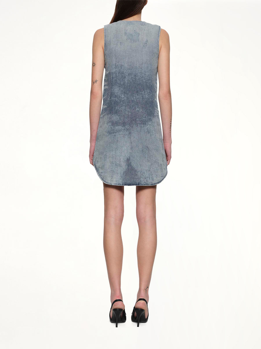 DE-LARIS-DRESS-FSH in Blue