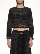 DE-GRAFFY-FSH Denim Jacket in Black