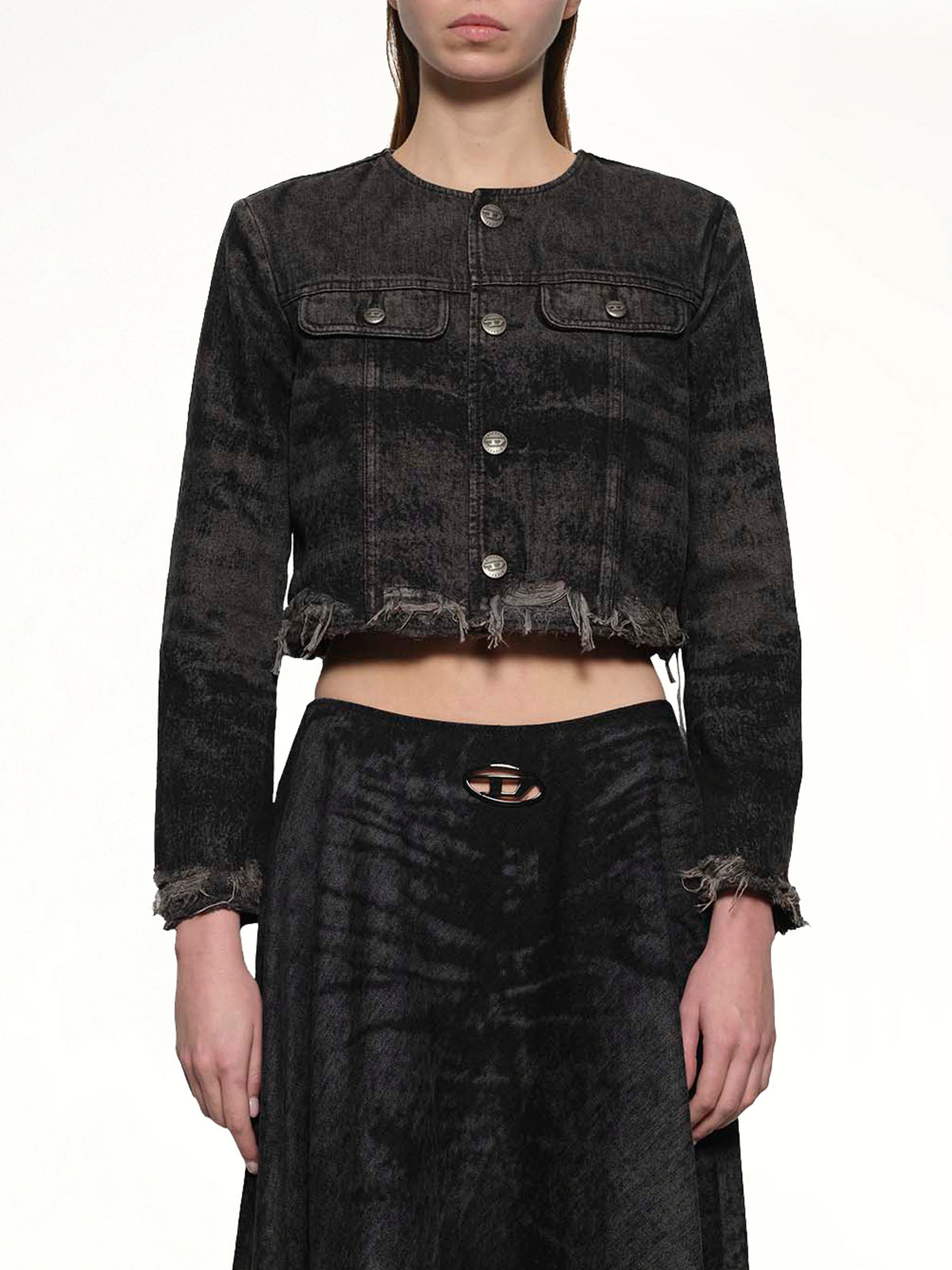 DE-GRAFFY-FSH Denim Jacket in Black