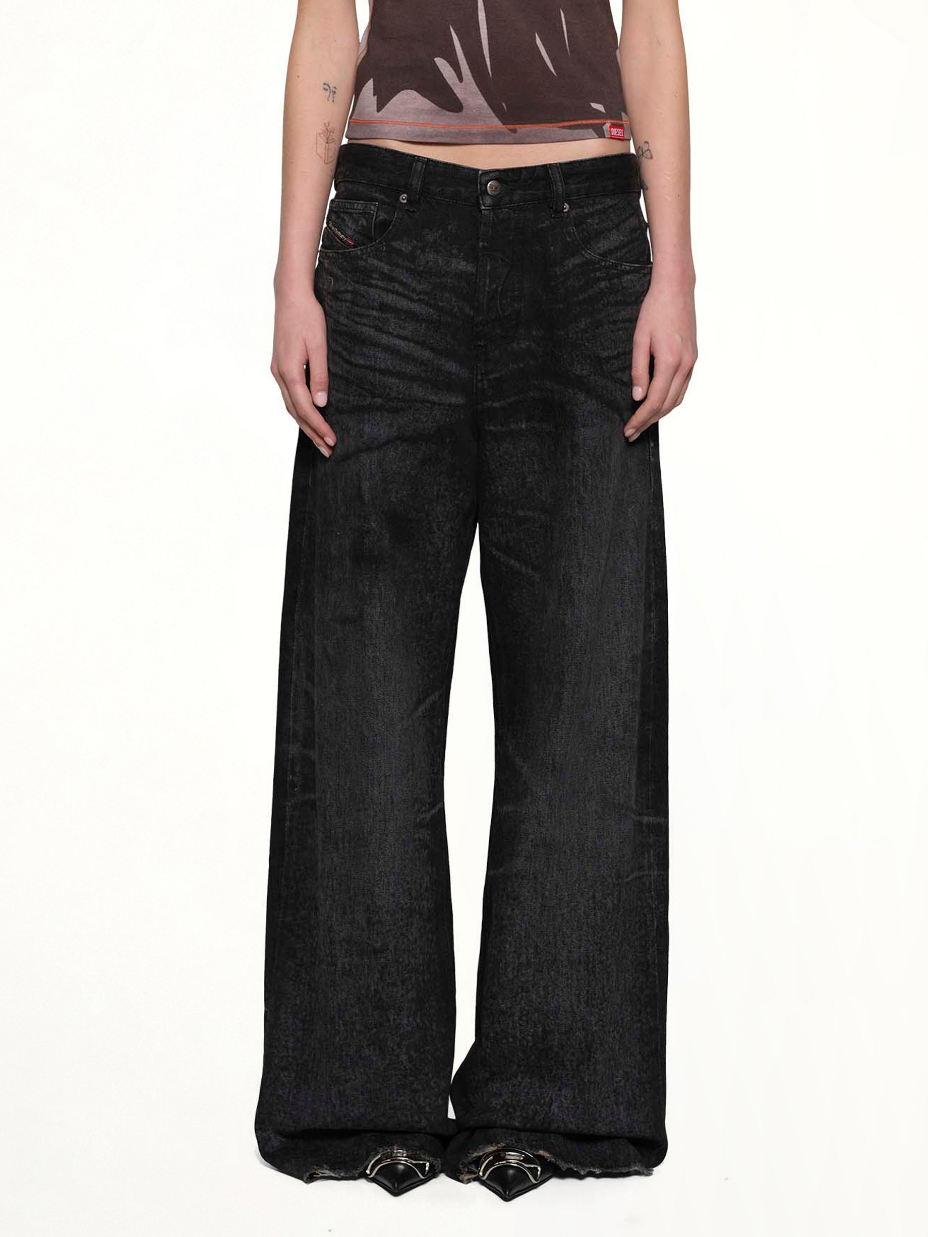 1996 D-SIRE-FSH1 Wide Jeans in Black