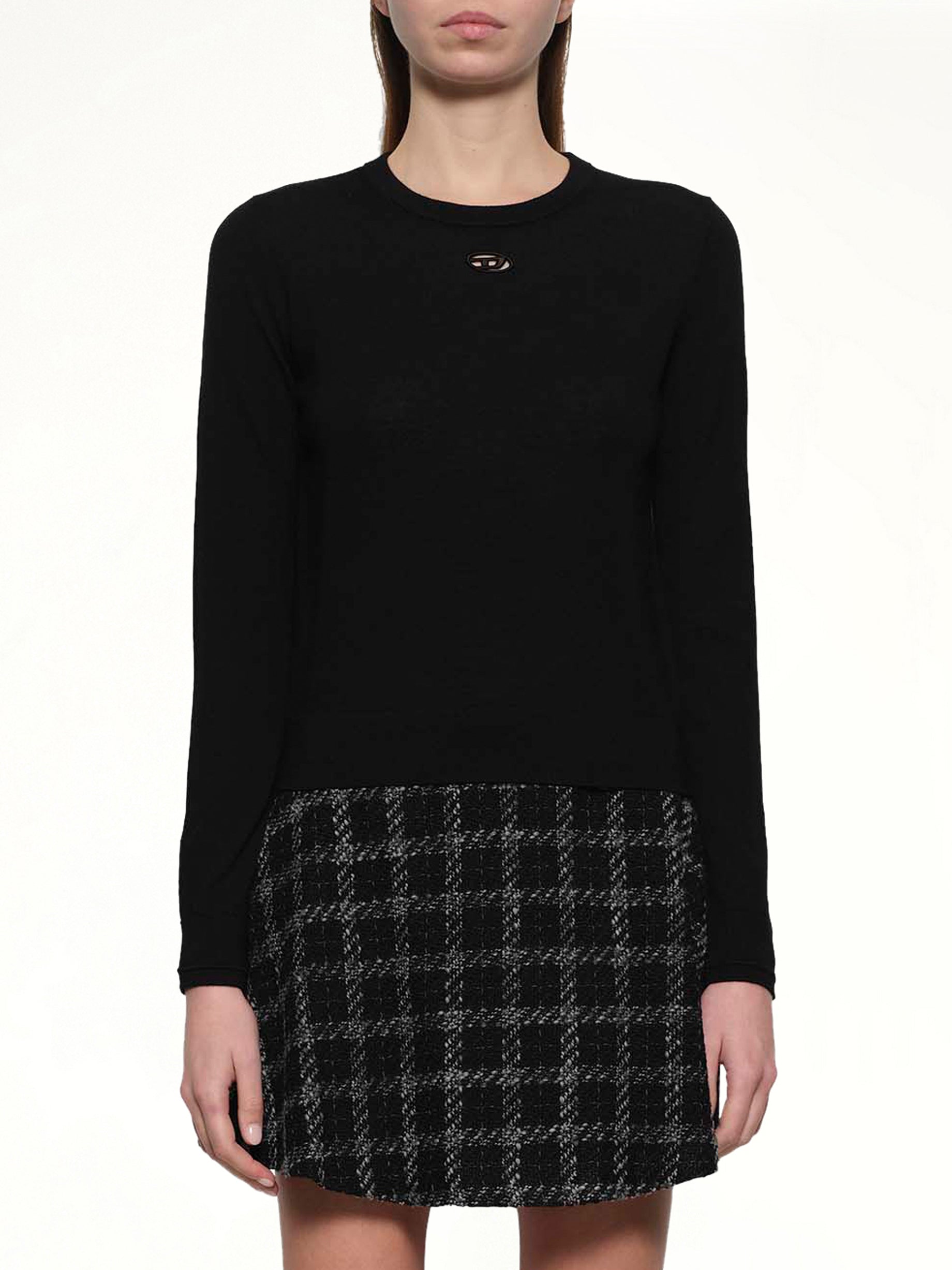 M-ALINESA Knit Sweater in Black