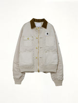Carhartt WIP Nylon Twill x Duck Blouson in Ivory