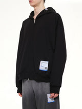 Instrumental Heavy Weight Zip Hoodie in Black