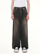 Light Wide Jeans in Black