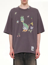 Leon Kids Doodle T-Shirt in Black