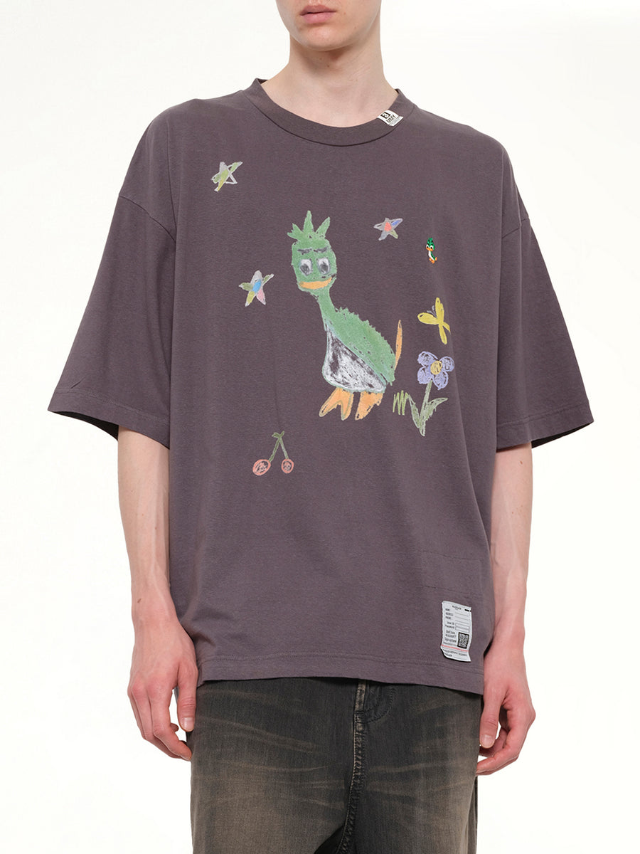 Leon Kids Doodle T-Shirt in Black
